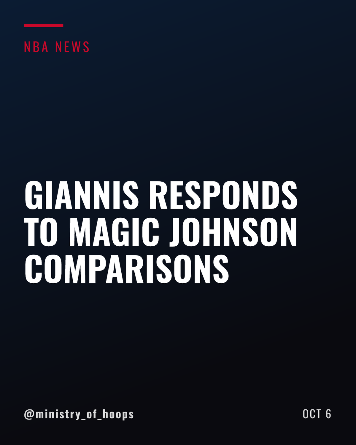 Giannis Antetokounmpo Downplays Magic Johnson Comparison from Erik Spoelstra