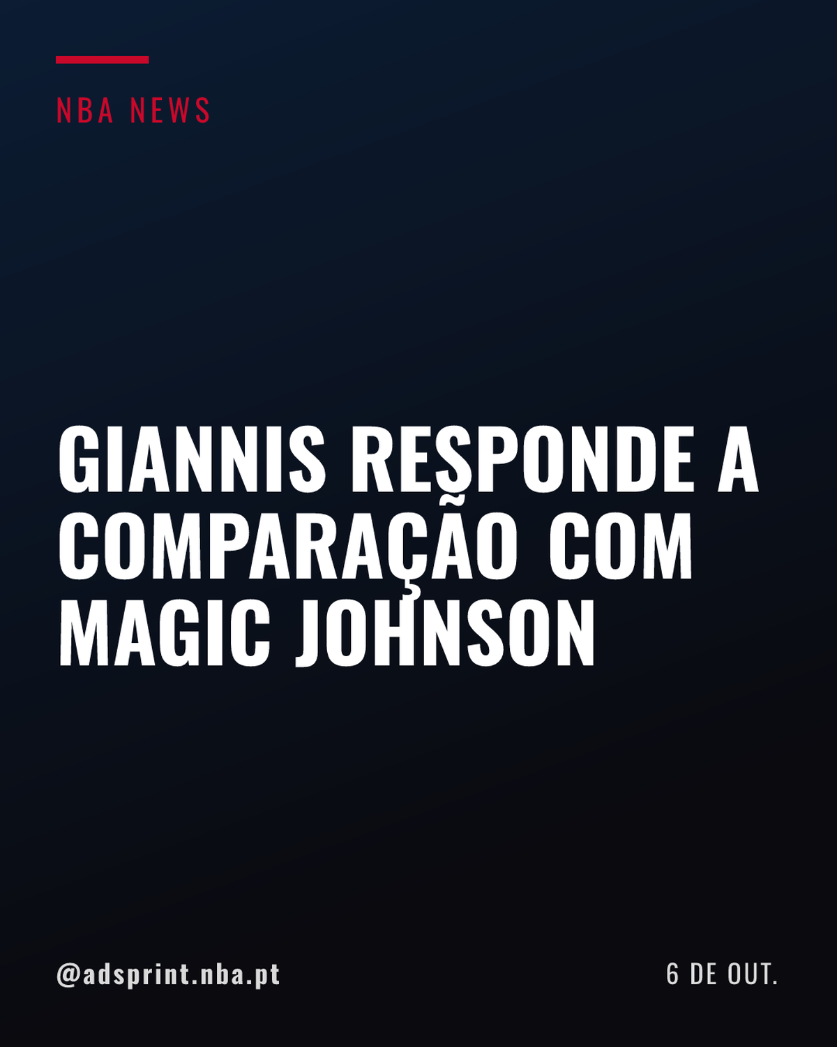 Giannis reage com humildade a comparação de Spoelstra com Magic Johnson