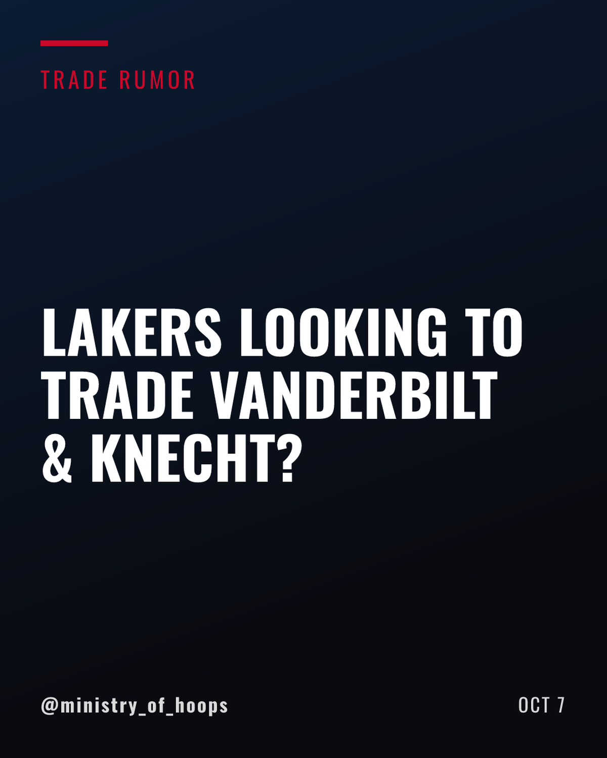 Lakers Looking to Trade Jarred Vanderbilt and Dalton Knecht