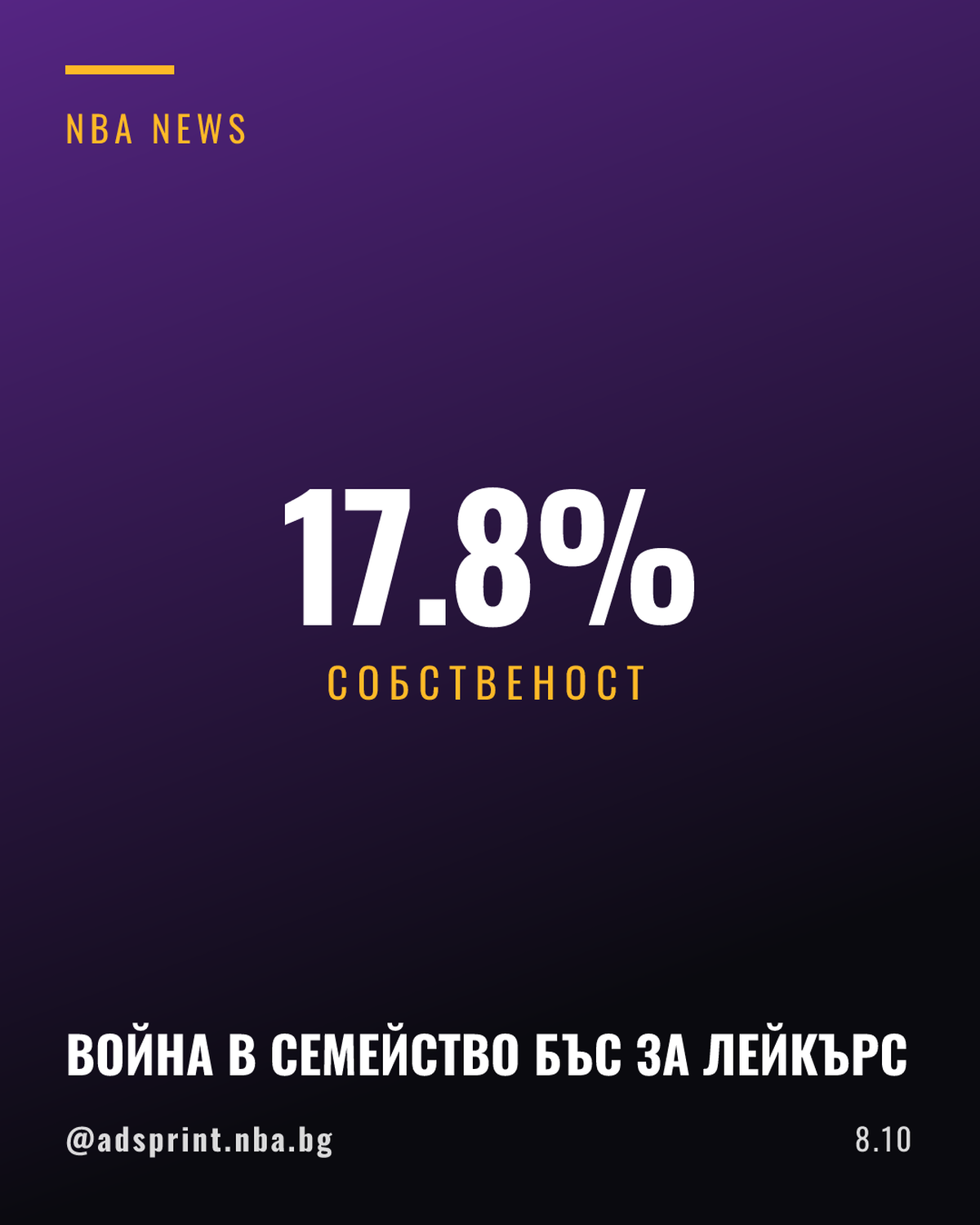 Семейството на Джийни Бъс в съдебен сблъсък за дела в Лейкърс