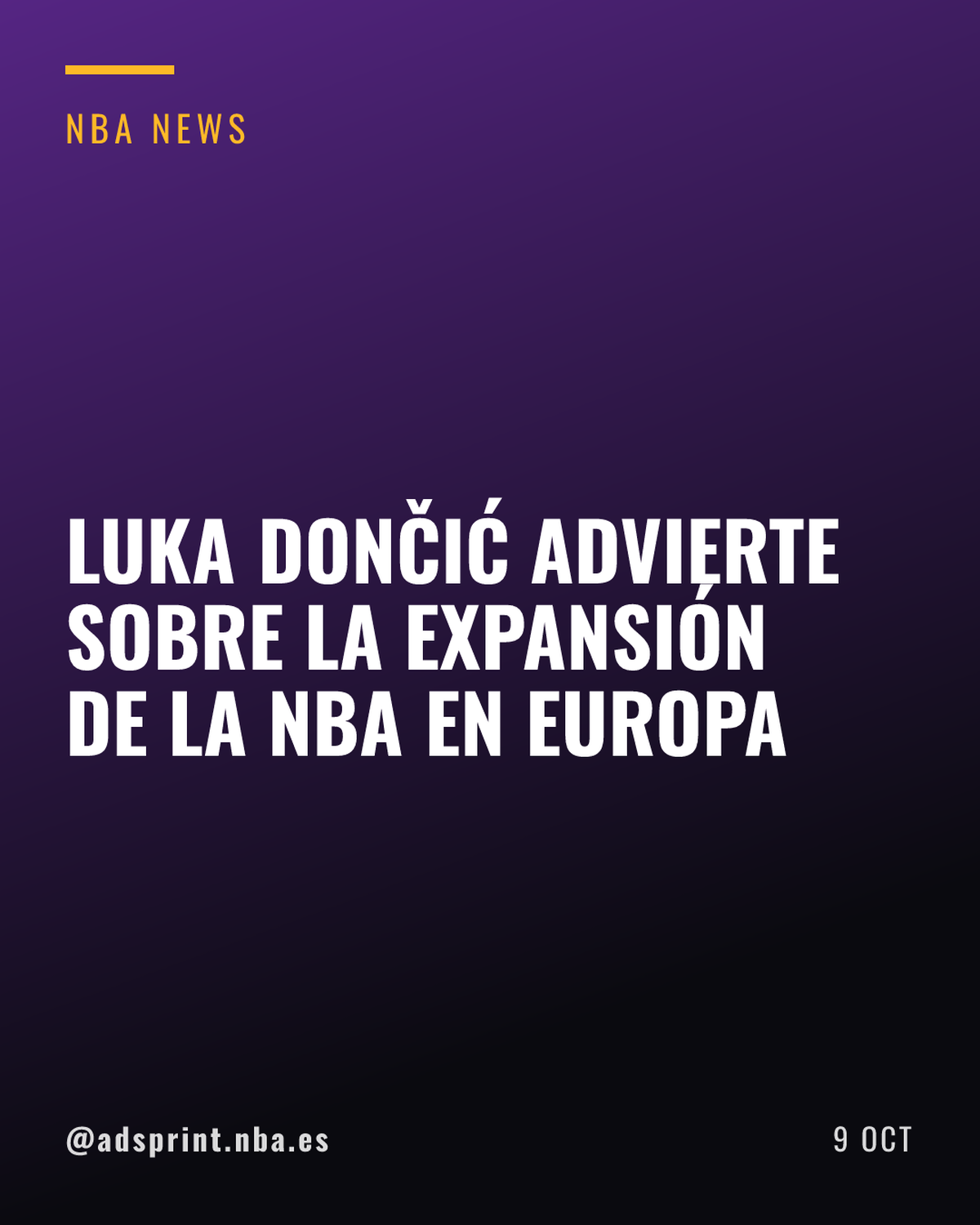 Luka Dončić advierte del riesgo de fragmentar el baloncesto en Europa