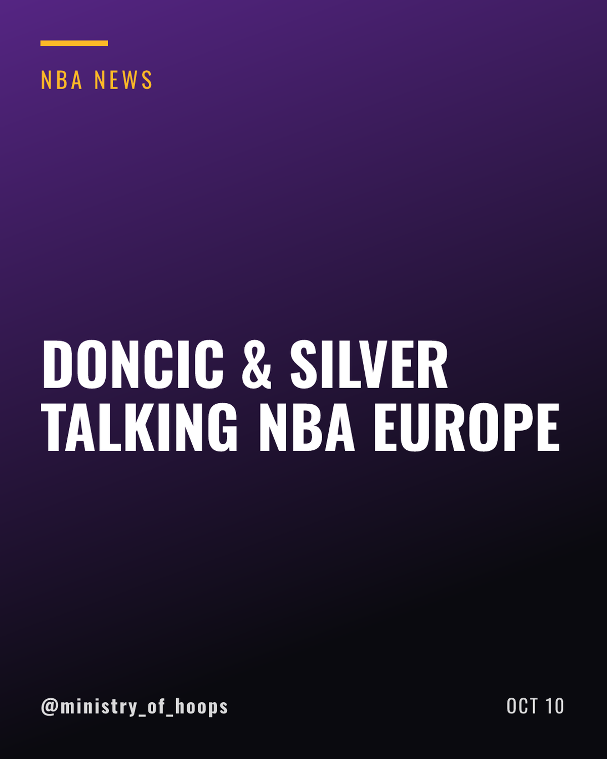 Luka Doncic Confirms Talks With Adam Silver Over Proposed NBA Europe League