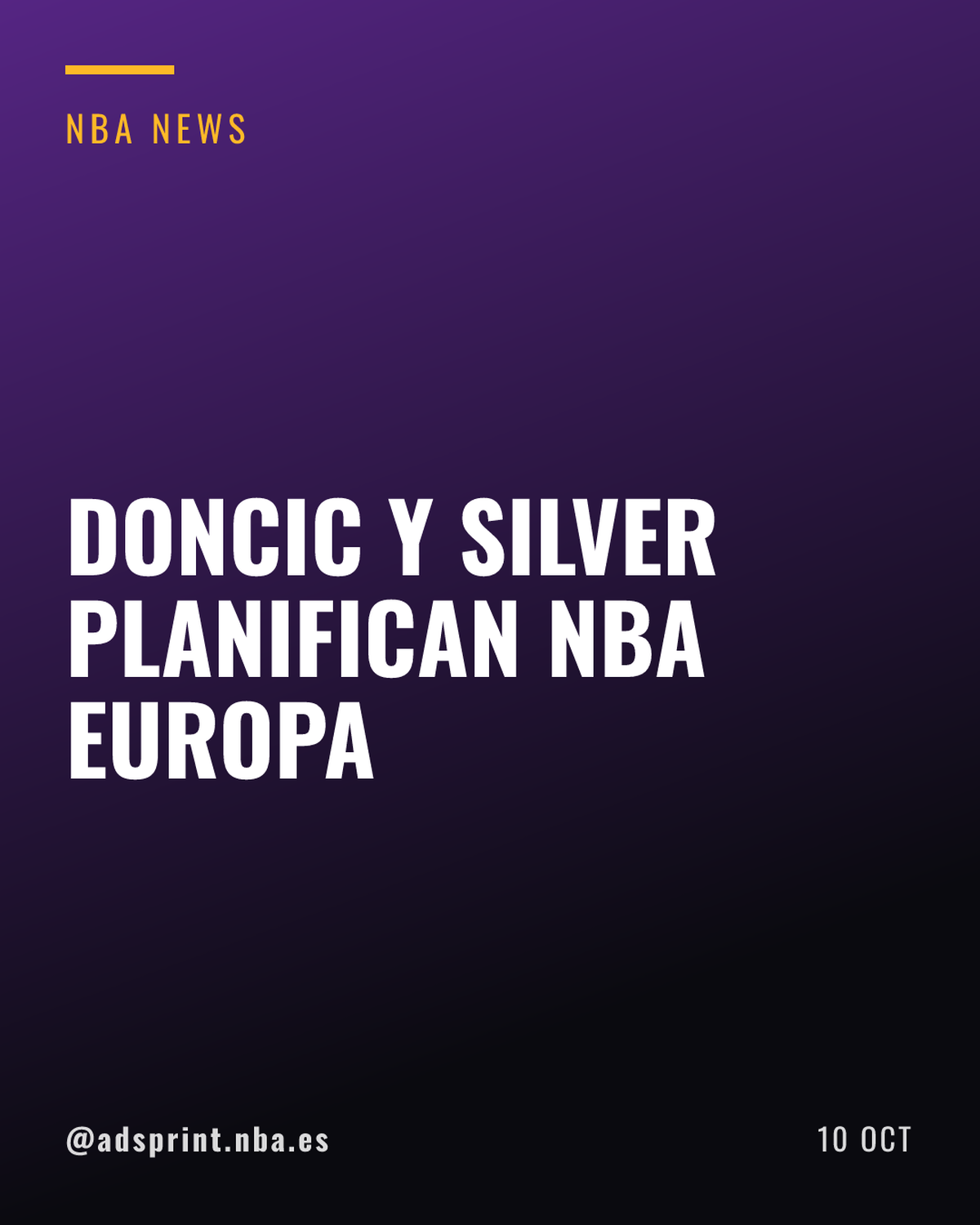 Luka Doncic aborda con Adam Silver la creación de NBA Europa