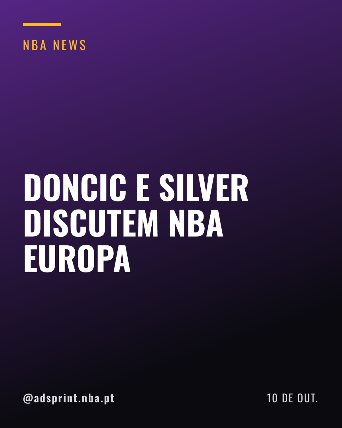 Luka Doncic debate criação da NBA Europa diretamente com Adam Silver