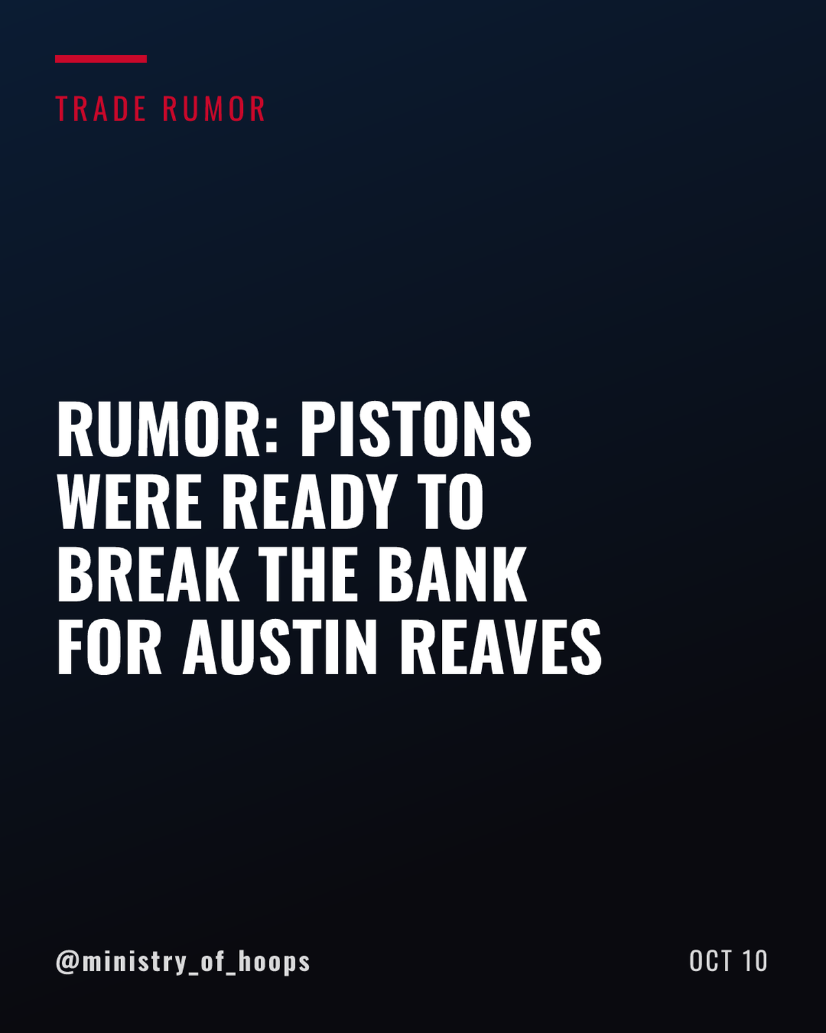 Pistons Were Prepared to Table Massive Free Agency Offer for Austin Reaves