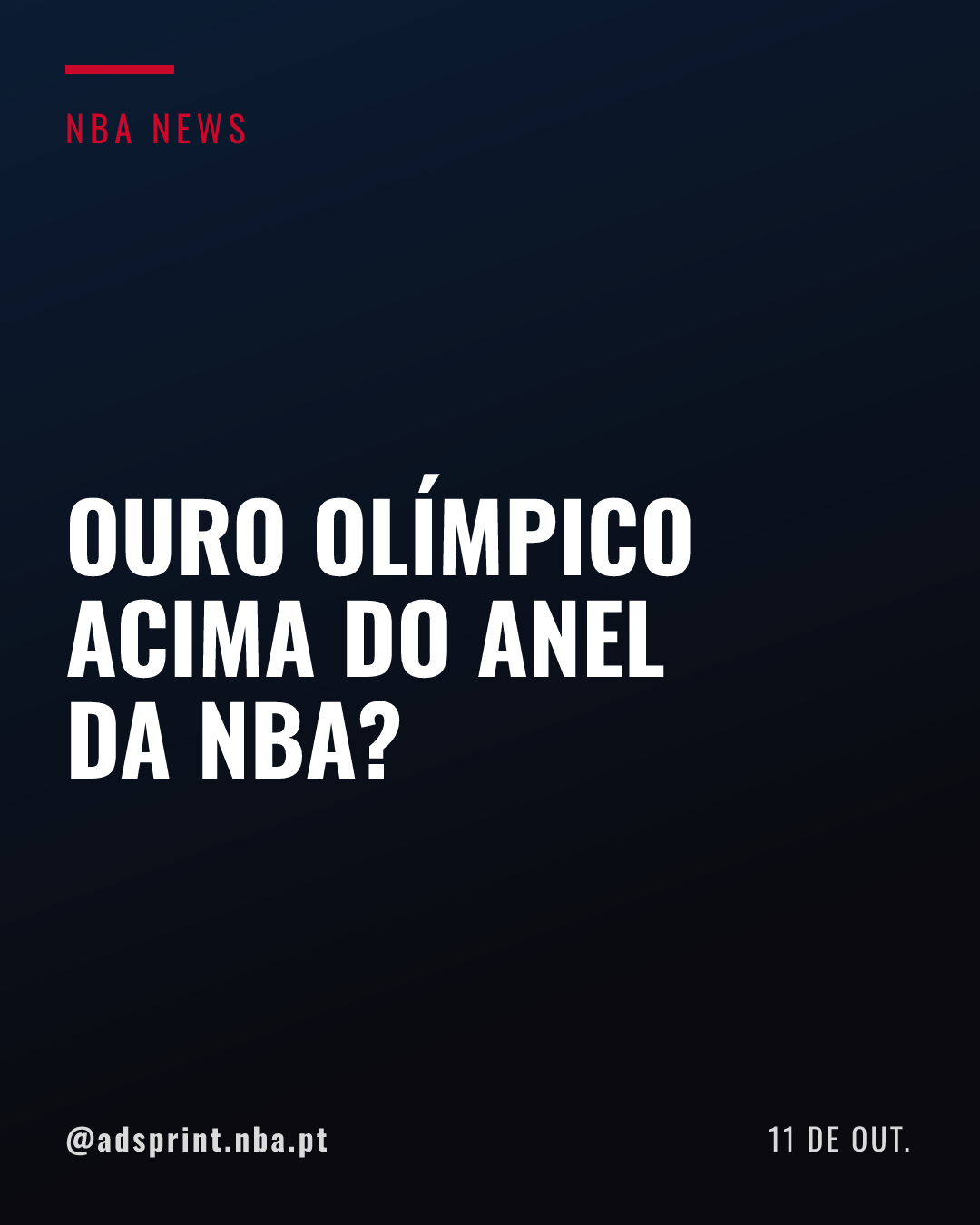 VJ Edgecombe prefere jogar Olimpíadas pelas Bahamas a vencer a NBA