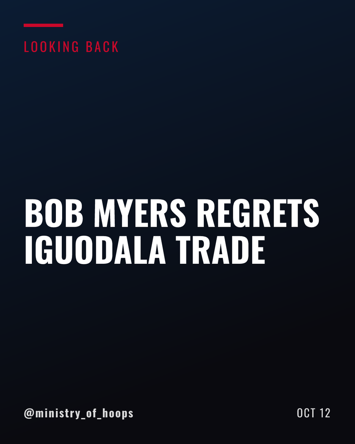 Bob Myers Admits Warriors Handled 2019 Andre Iguodala Trade Poorly
