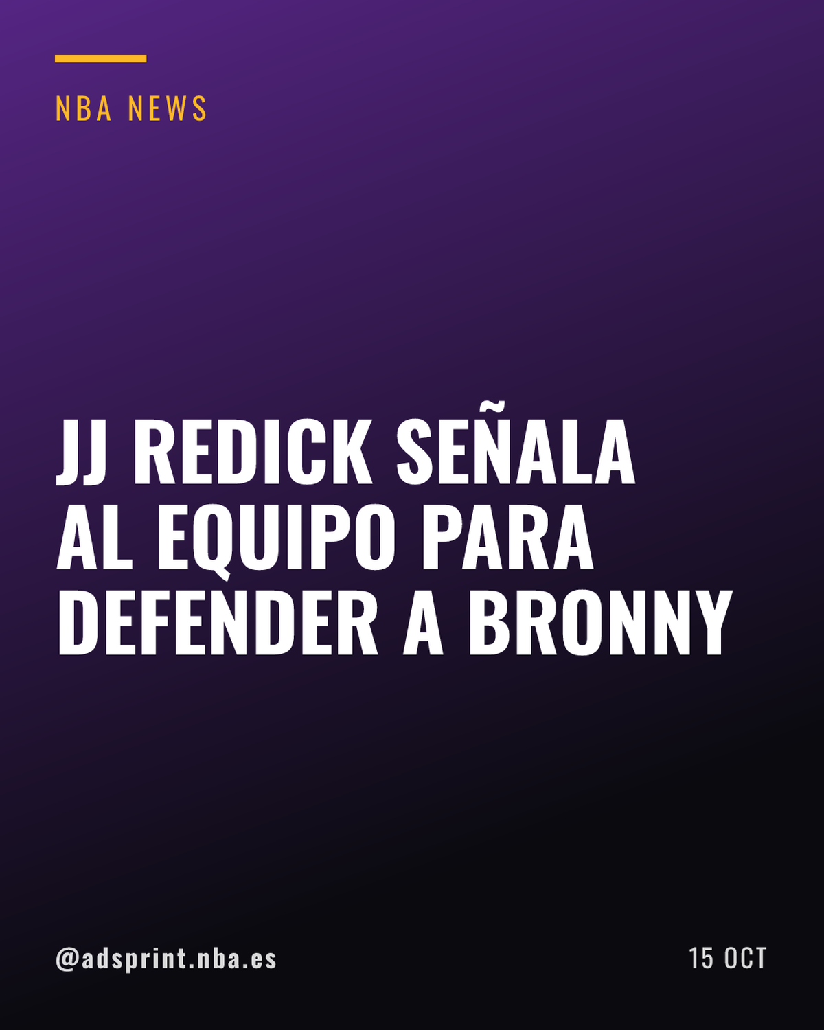 JJ Redick desvía las críticas a Bronny James hacia el resto de los Lakers