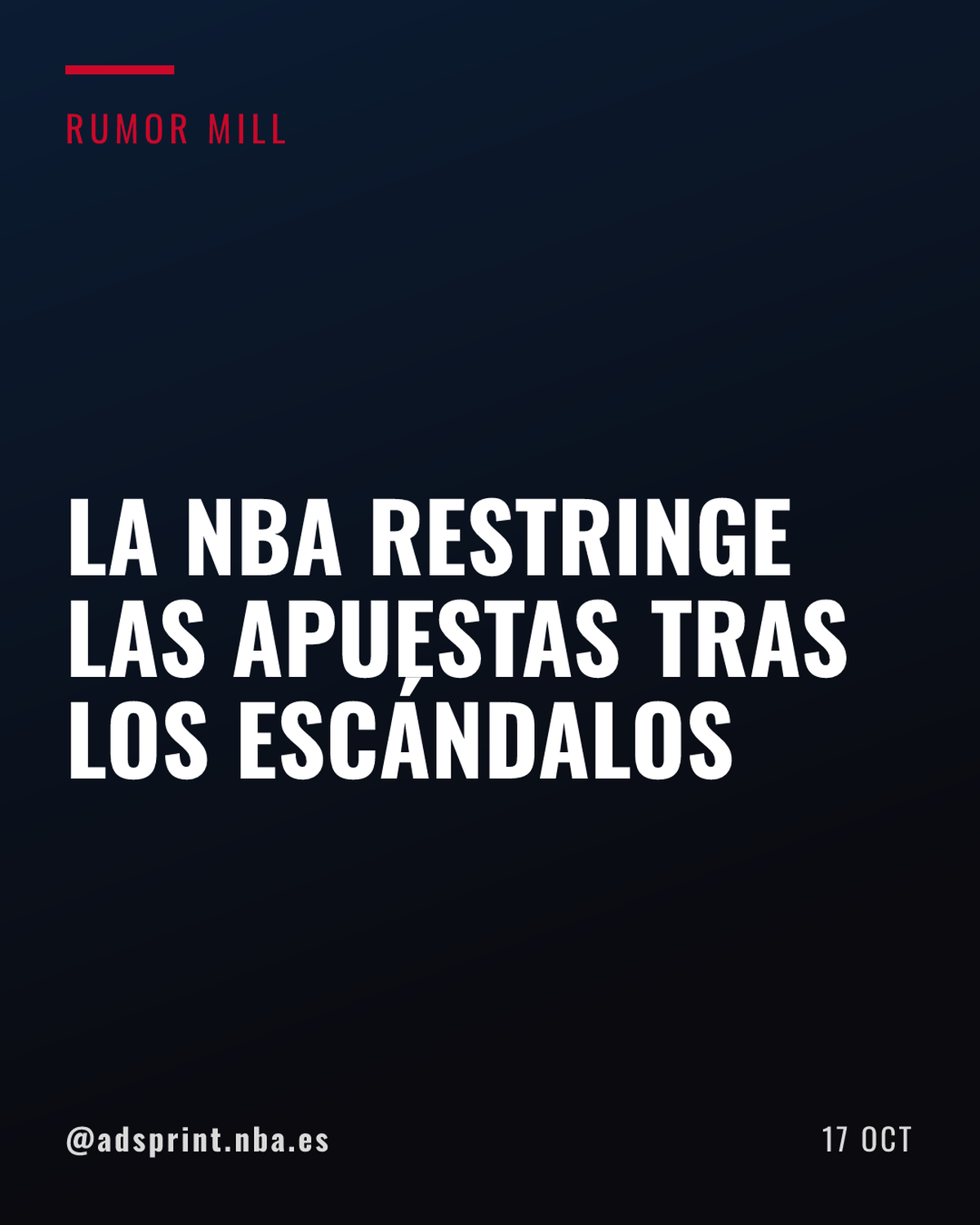 La NBA y las casas de apuestas vetan varios mercados tras recientes escándalos