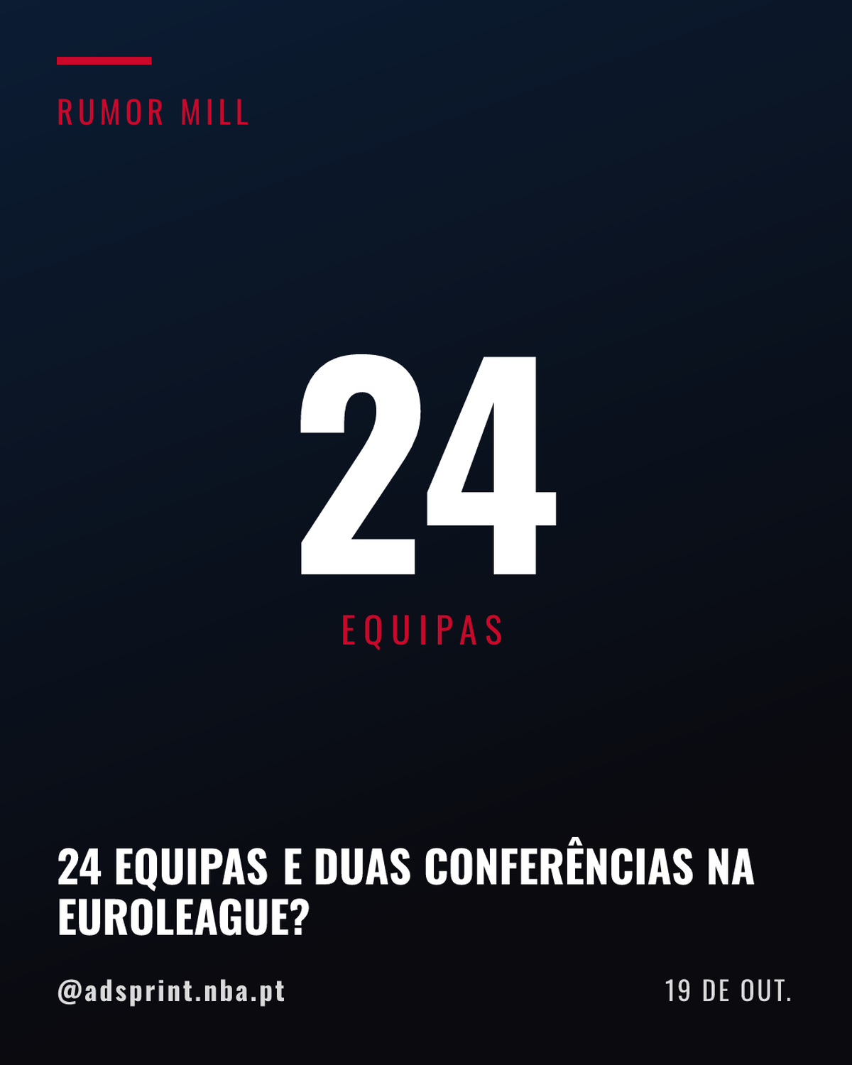 EuroLeague planeja expansão para 24 times em duas conferências, diz Bodiroga