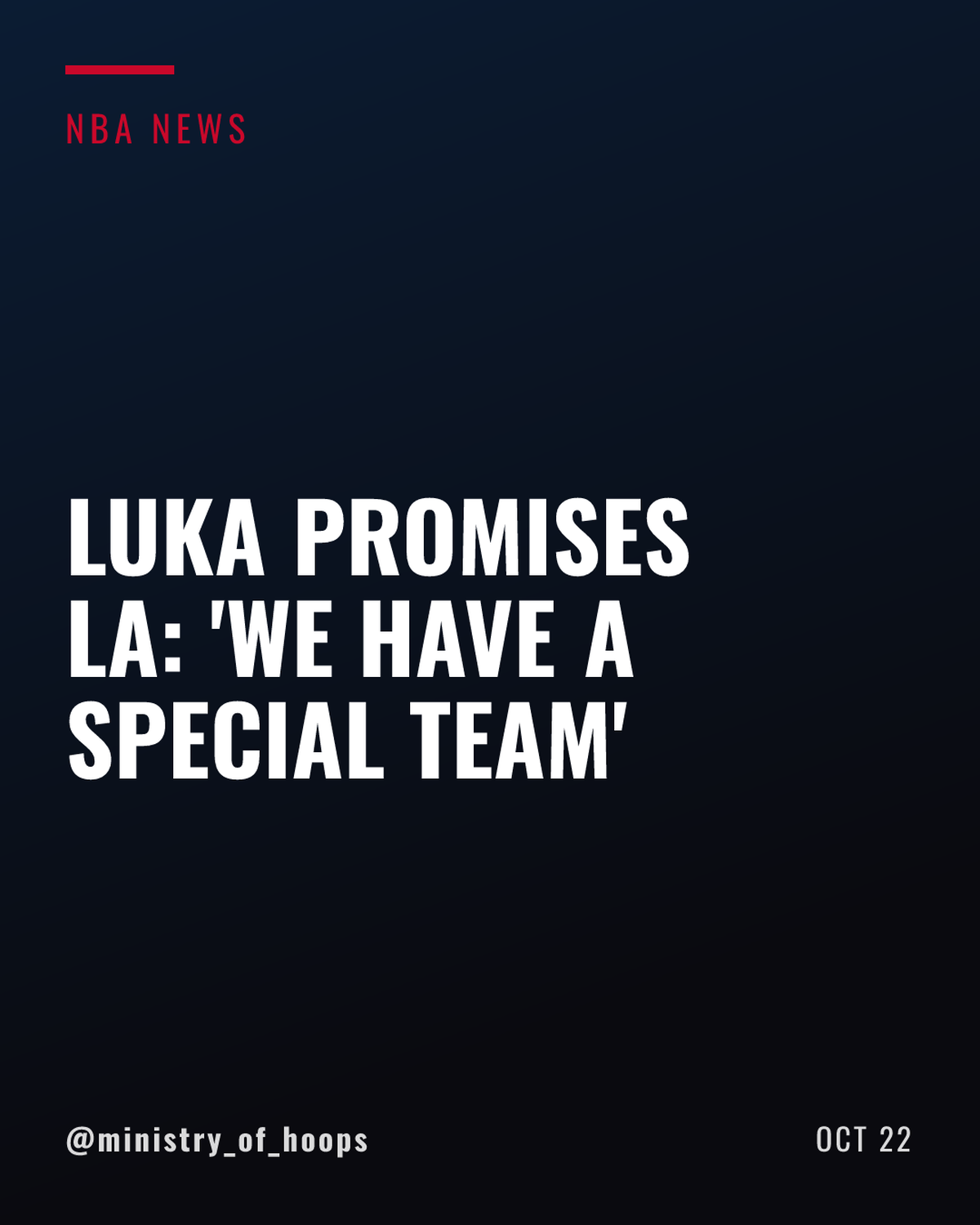 Luka Dončić Buys Full-Page LA Times Ad Ahead of Lakers Season Opener
