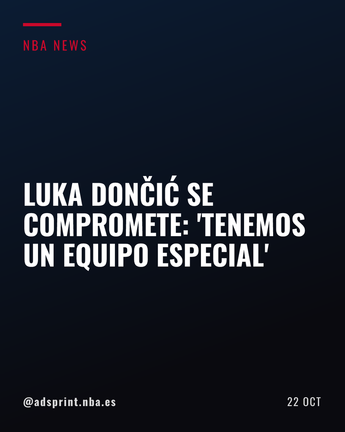 Luka Dončić publica una carta a Los Ángeles antes del debut de los Lakers
