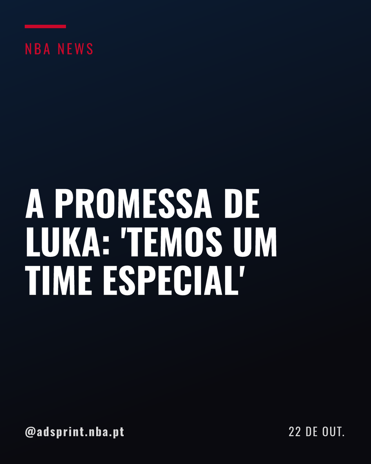 Luka Doncic publica anúncio no LA Times antes de Lakers x Warriors