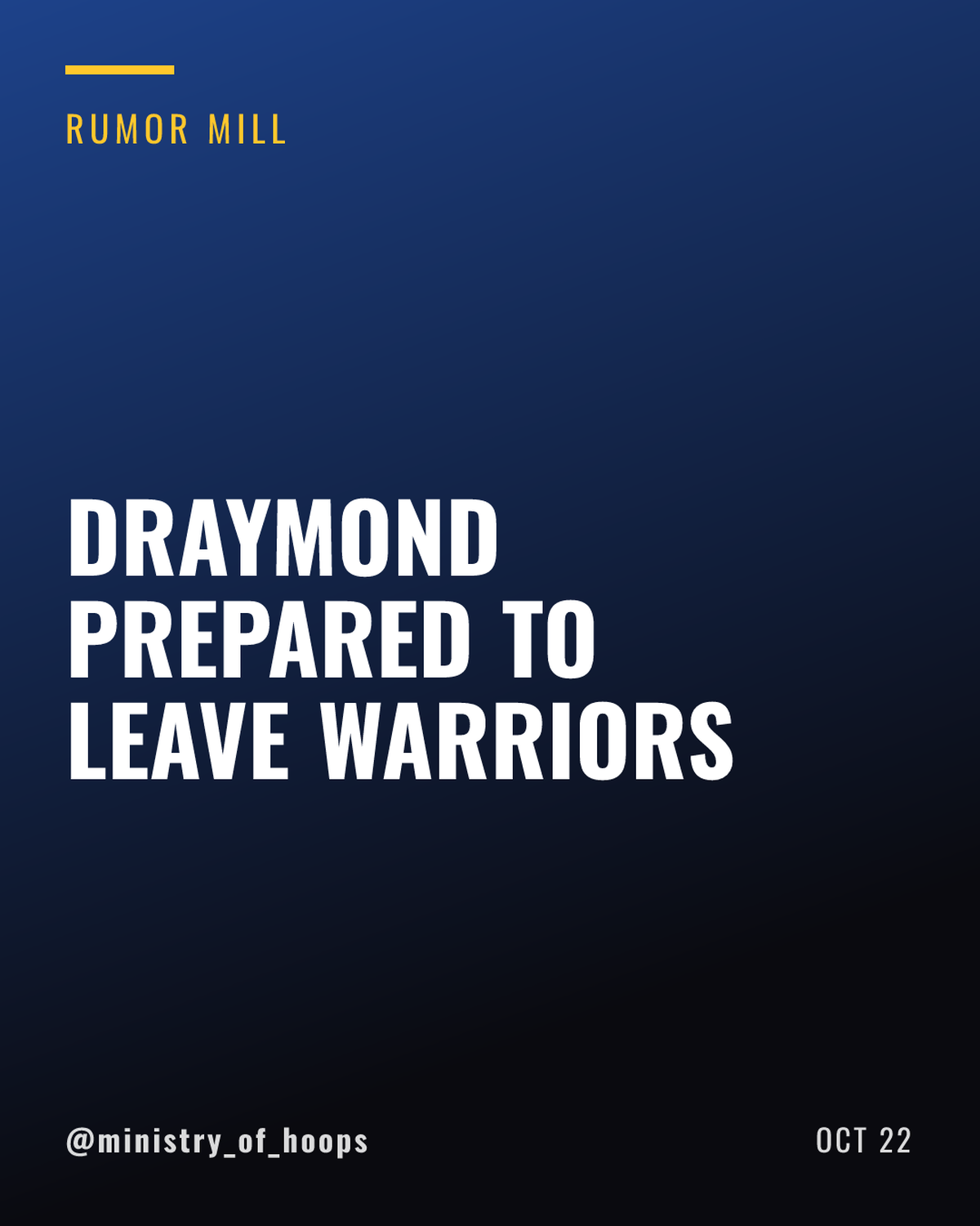 Draymond Green Ready to Play Elsewhere Next Season if Warriors Move On