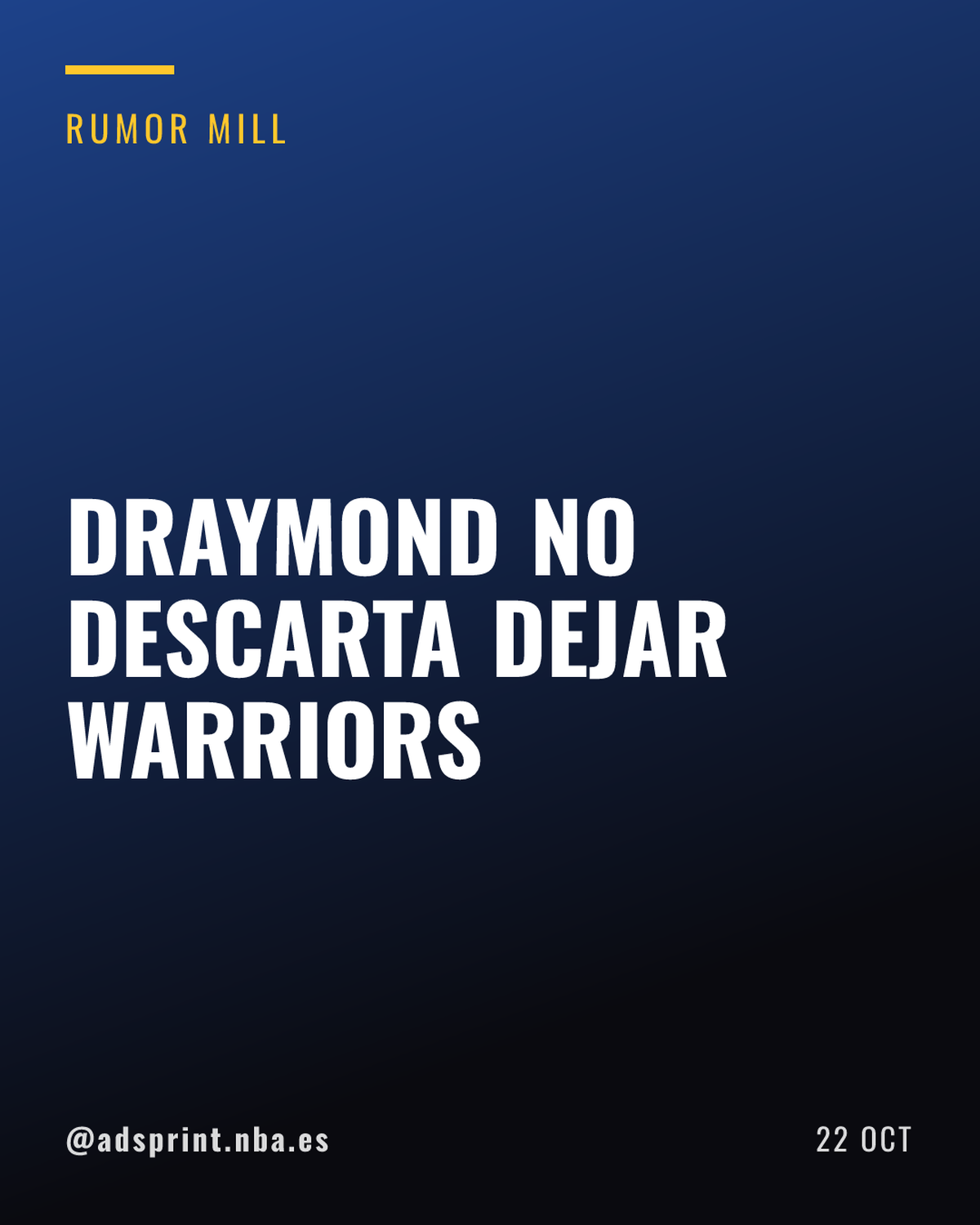 Draymond Green jugará el próximo año aunque deba salir de los Warriors