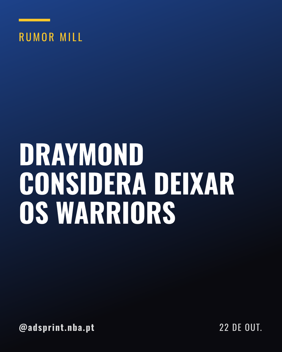 Draymond Green planeja jogar na próxima temporada mesmo fora dos Warriors
