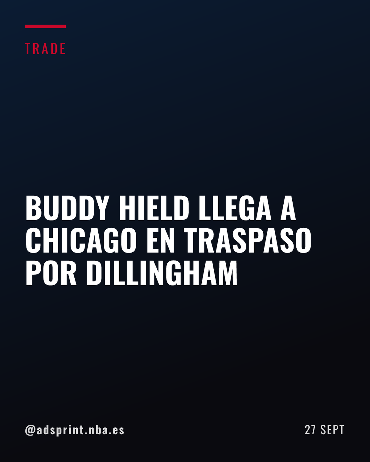 Los Bulls adquieren a Buddy Hield en un traspaso por Rob Dillingham