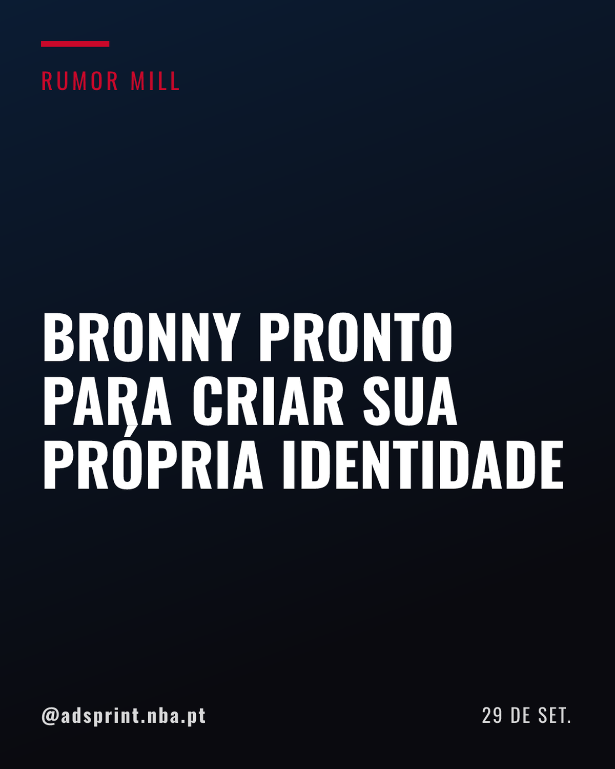 Bronny James avalia nova fase nos Lakers sem LeBron no elenco