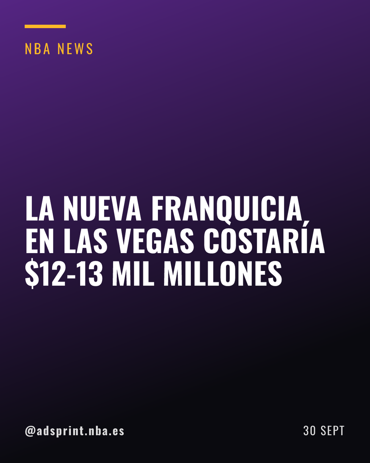 La NBA elegirá al dueño del equipo de Las Vegas por hasta 13.000 millones