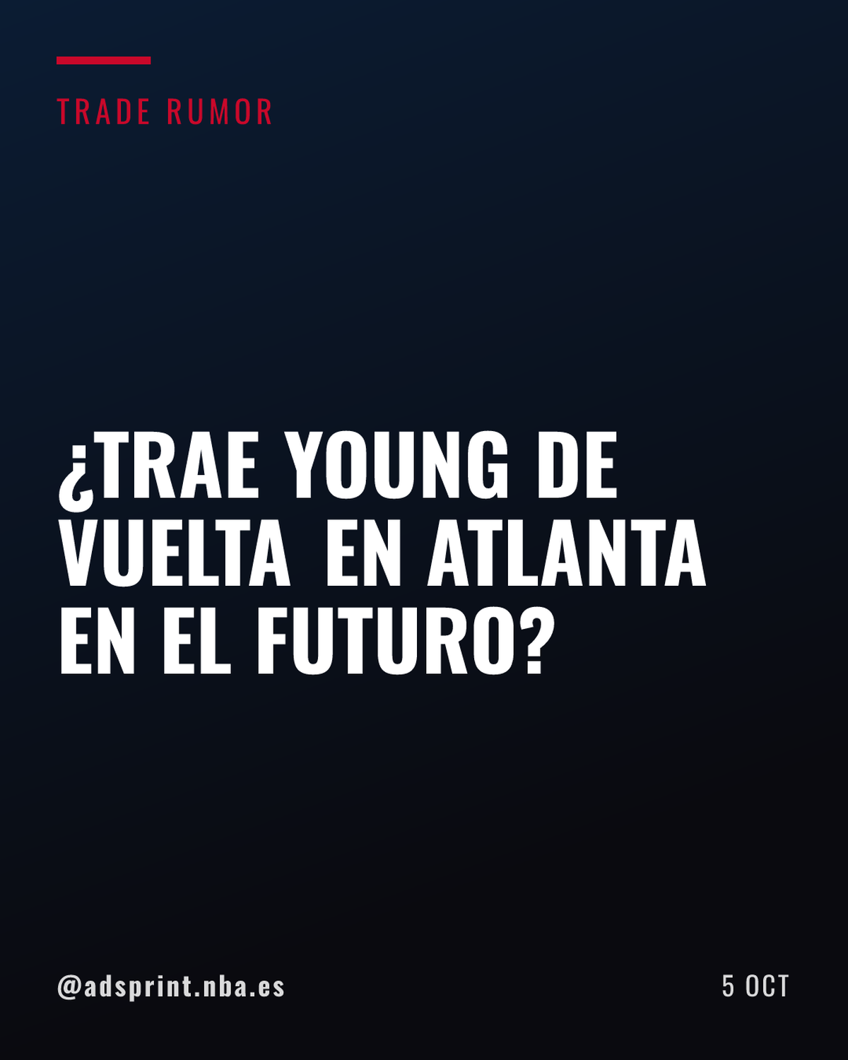 Trae Young no descarta un futuro regreso a Atlanta Hawks